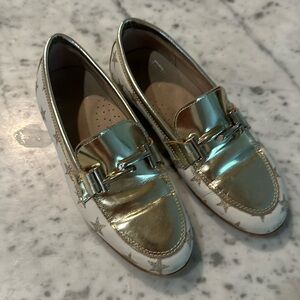 Hoo Studio gold star loafers